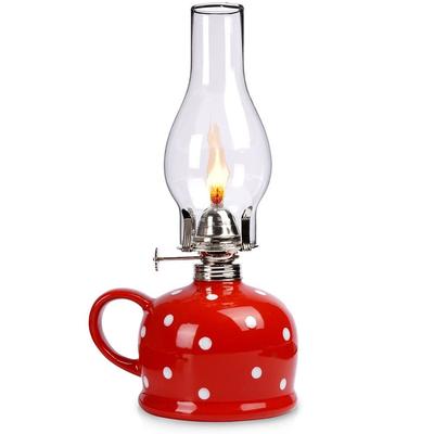 Ceramic Oil Lamp TECKA 530 Ml, 28.5 Cm