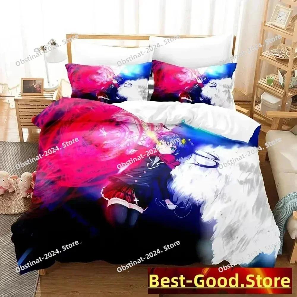 Love Chunibyo & Other Delusions Bedding Set Printed single Comforter Quilt Bed Cover Pillow Case 3 Pieces Sets Kids Adult Size