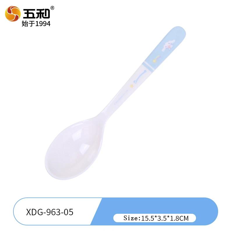 

For Sanrio Cinnamoroll Food Eating Tableware Anti Scald Bowl Saucer Cup Spoon Cute Cinnamoroll Divider Plate Plate for Baby