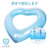 Inflatable Swimming Ring, 120cm, for Adults and Children, Ninonly, Heart-shaped Float, Glittery, Air Pump Included, Cute, Perfect for Summer Vacation