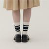 SPNK Mid-length Striped Socks_White