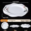 9-inch Lotus Pattern Melamine Round Dinner Plate