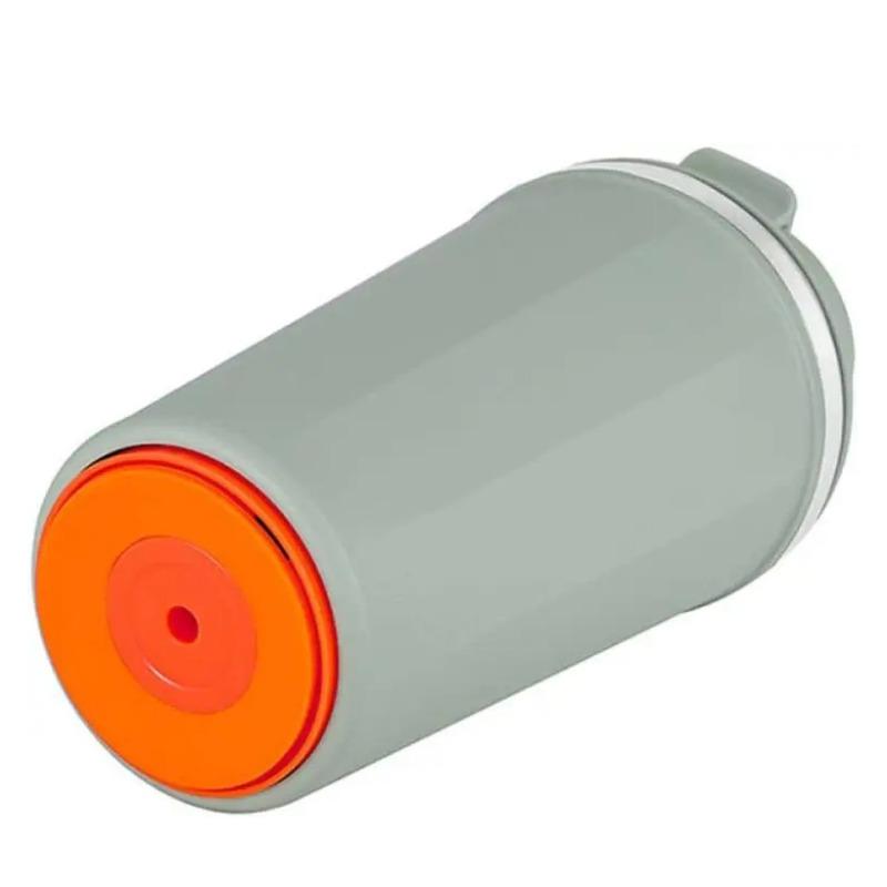 Double Stainless Steel 304 Coffee Mug Not Fall Design Thermos Mug Leak-Proof Travel Thermo Cup,White,500ml