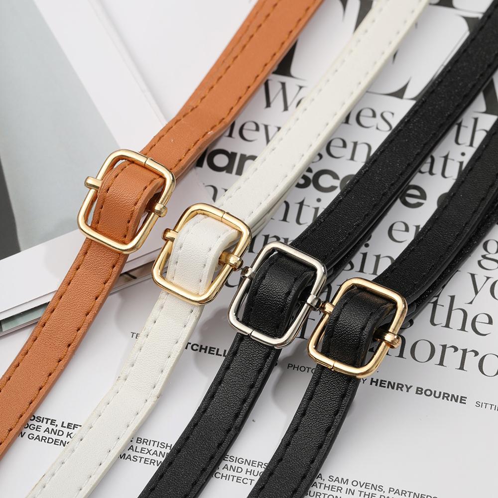 125cm Langer Taschenriemen PU-Leder Schultertaschenriemen 1,2cm Breit Zubehör für Handtaschen Mode PU-Taschenriemen für Umhängetaschen