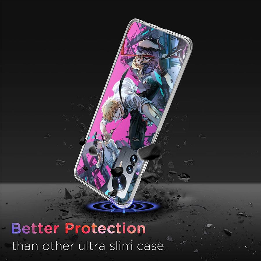 Anime Chainsaw Man Phone Case For Redmi Note 15 Pro 5G 14 13 12 Pro Plus 11 11T 11E 11S 10 Pro 10S 9 9S Cover Cell Clear with Su