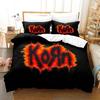 3D Print Korn Rock Band Bedding Set Duvet Cover Bed Set Quilt Cover Pillowcase Comforter King Queen Size Boys Adult Bedding Set