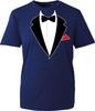 Unisex Tuxedo T Shirt Funny Bow Tie Suit Costume Graphic Tee Fancy Dress Top
