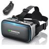VR SHINECON VR Goggles for with Remote Compatible with Viewing 3D Aspherical 1080P Image Quality Smartphones, Control, Android, DMM/FANZA Available,