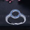 J0098 Micro-Set Zircon Ring, Simple Personalized Ring Hand Jewelry