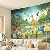 2D plane 1 piece of zoo exploration background suitable for birthdays and anniversary celebrations