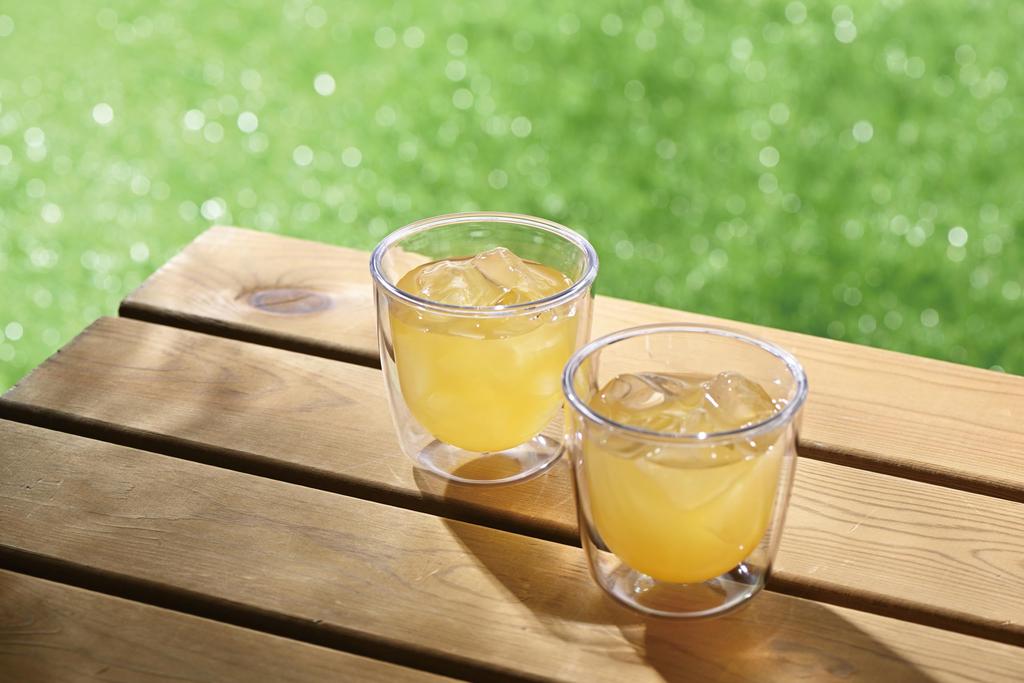 Akebono Sangyo Unbreakable Double-Walled Glass, Wide, 200ml, TW-3780