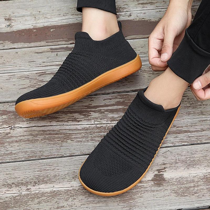 FashionMen Shoes slip on summer Mesh Sneakers Husband Slip-On Casual Shoe breathable Soft Soed Walking Shoes Mommy Shoes Mens Sneakers