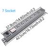 PDU Power Strip Unit IEC C14 port power input 2-10 3Pin US socket Switch cabinet rack wall desktop mounted Socket