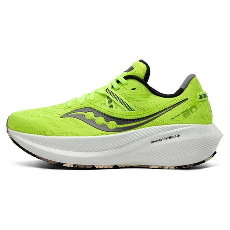 

SAUCONY Triumph 20 Минималистичные Удобные Нескользящие Прочные Легкие Кроссовки с Низким Верхом для Бега Женские кроссовки Желтый Черный S10759-06 37