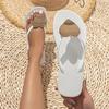 Fashion Slippers Women Outside Love Shaped Flip Flops PVC Breathable Soft Sole Slippers for Women Leisure Vacation Women's Shoes