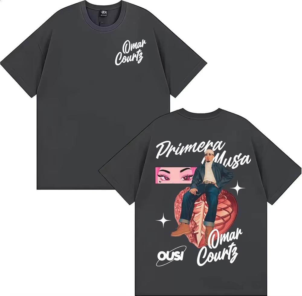 Omar Courtz Primera Musa Album 2025 Graphic T-shirt Fashion Hip Hop Pop Music T Shirts Men Women Summer Top Male Cotton T Shirt