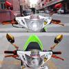 Pairs of Distinctive Flame 8mm 10mm Rearview Side Mirror for Motorcycle Scooter Moped Bike