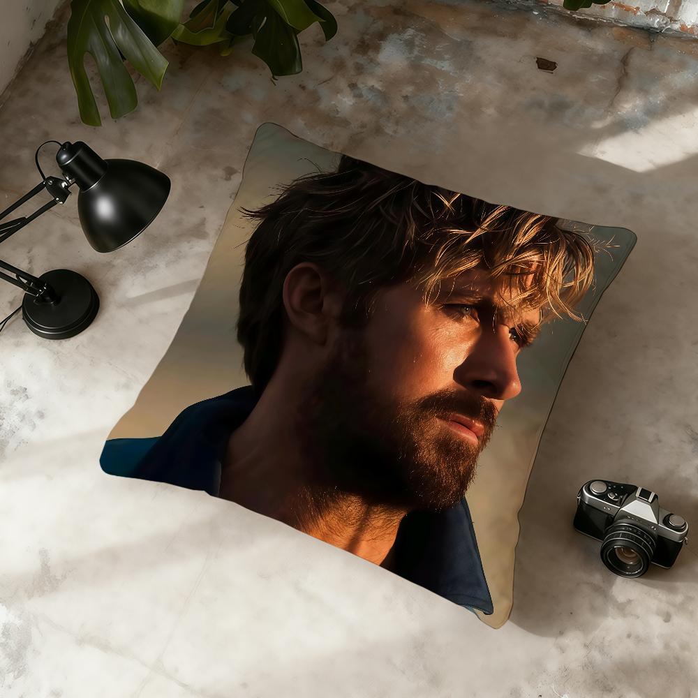 Actor R-Ryan Gosling Cushion Cover Home Office Convenient Nordic Simplicity Hit With Zipper Cushion Cover