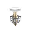 Basin Drains Universal Metal Filter Valve Pop-Up Drainer Waste Stopper Bathtub Strainer Plug Hair Catchers Bathroom Accessories