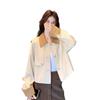 Patchwork Lapel Casual Fashion Jacket - Age-Reducing Women's Trench for Autumn 2025