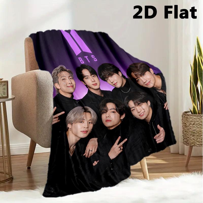 Korean Stamp 2020 Hope Blanket Home Decor Sofa Blanket Sheet Office Rest Blanket Digital Printing