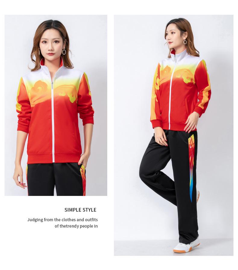 Unisex Spring & Autumn Long-Sleeved Fitness & Dance Three-Piece Sports Suit Set