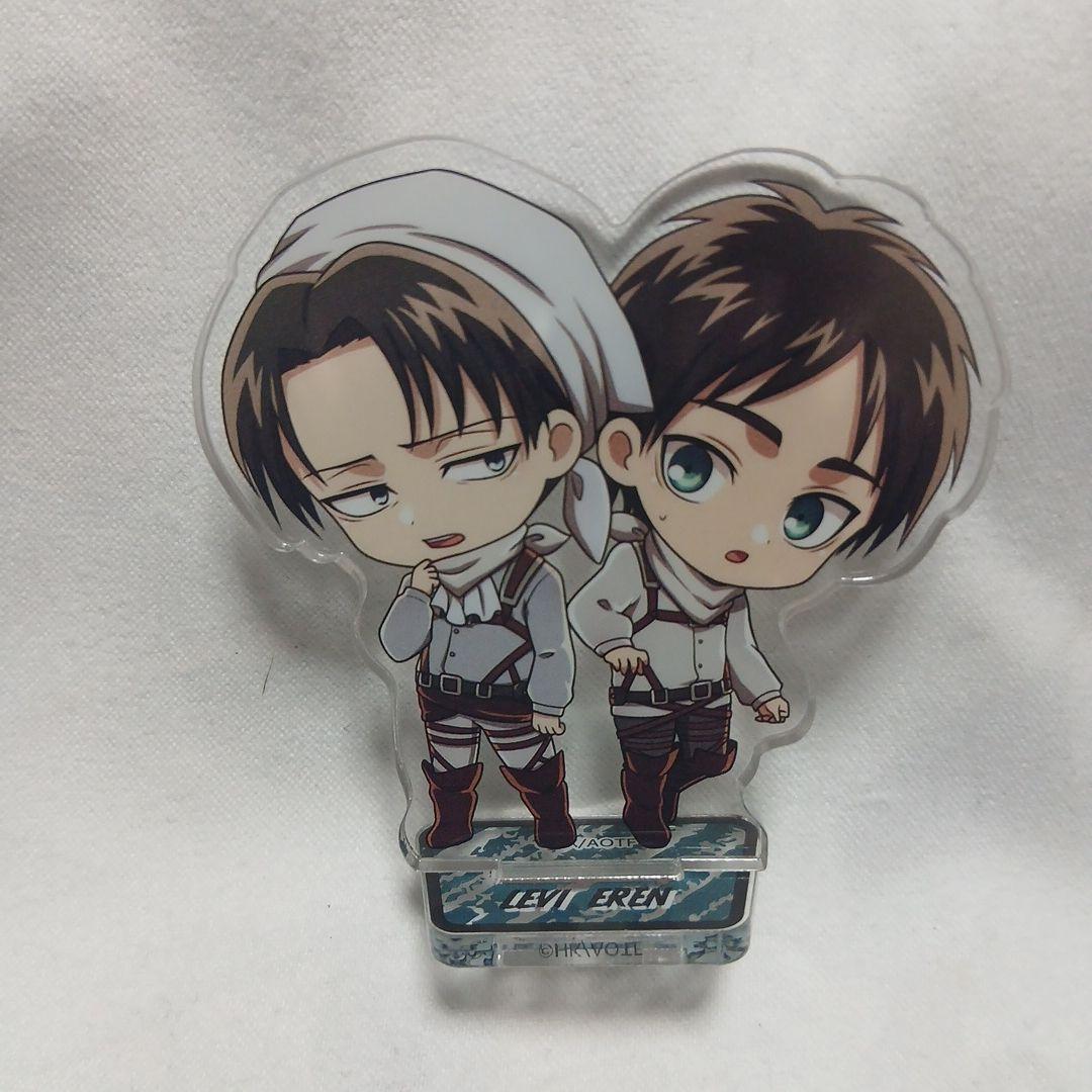 Used Attack on Titan Village Vanguard Acrylic Stand Eren Levi