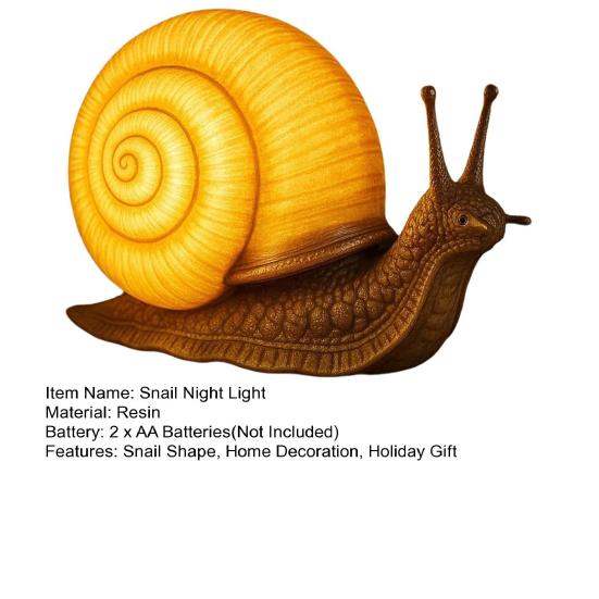 Halloweenská noční lampička šnek Vintage vyřezávaná simulační socha šneka z pryskyřice Stolní světlo Sváteční párty Domov Kancelář Ložnice Dekorativní lampa šnek