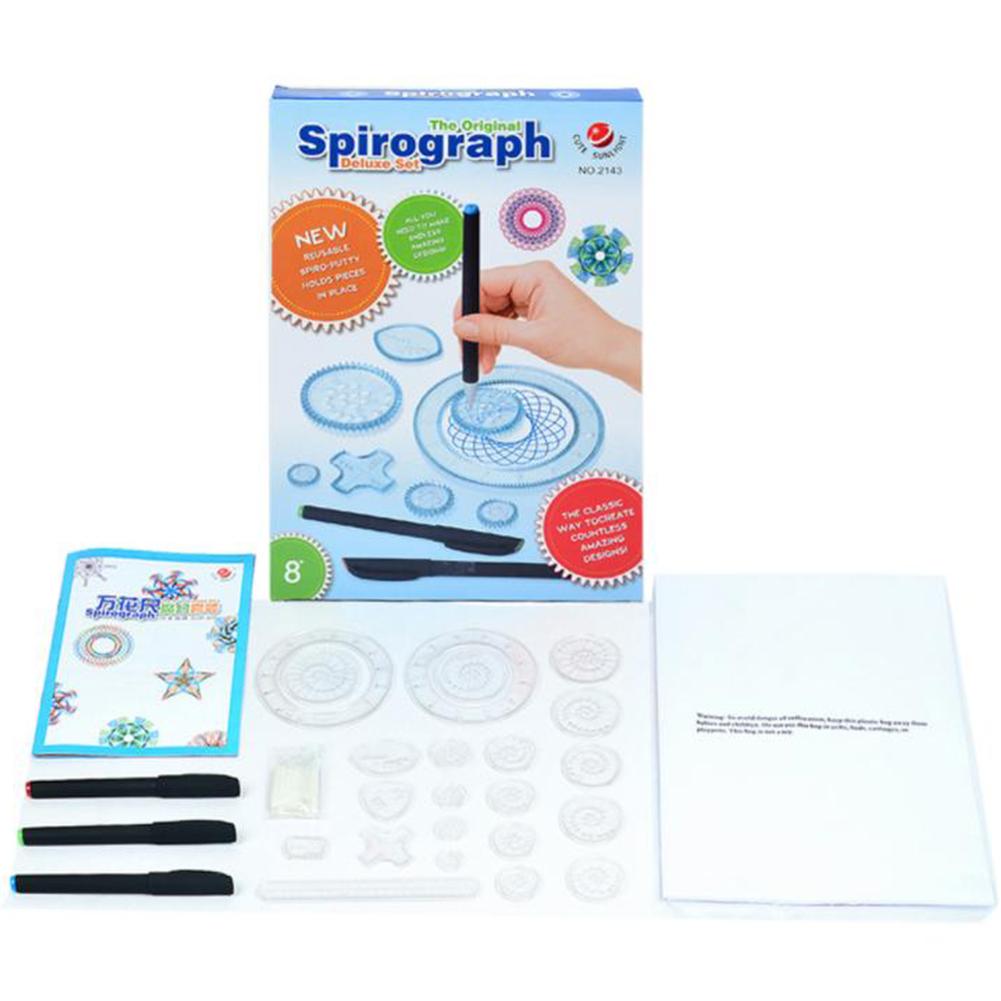 Buy Graph Deluxe Set Kids Spiral Designs Interlocking Gears Drawing ...