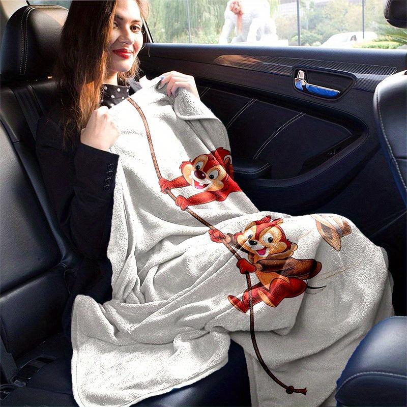 1pc, Disney Chip & Dale Adventure Blanket Perfect for Home Decor, Couch Cover, Outdoor Use, Gifts, Flannel Throw Ideal for Bedroom, Living