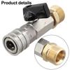Messingmaterial Schnellverbinder Wasserdurchflussregelung Absperrventil Automobilanwendung
