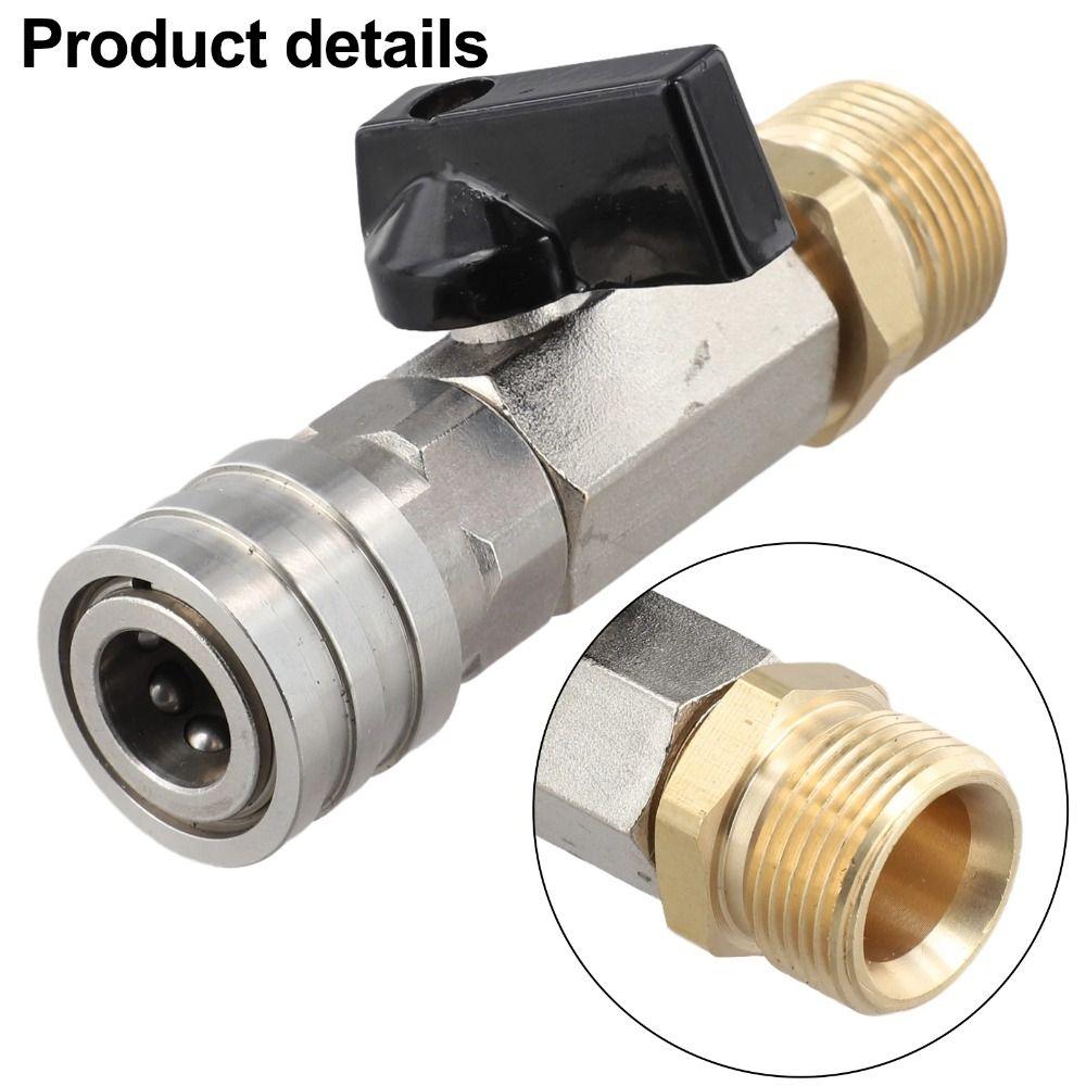 Conector Rapid Material Alamă Supapă de Închidere Control Debit Apă Uz Auto