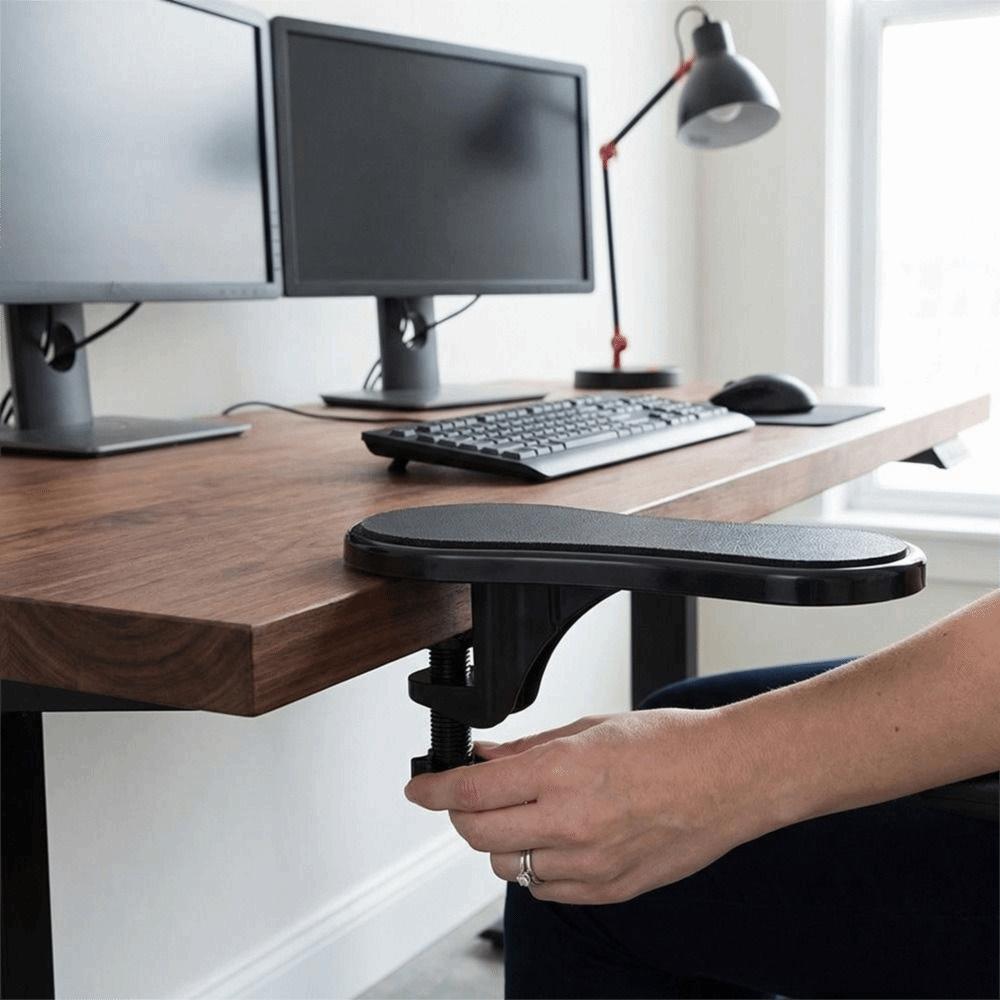 Ergonomic Computer Arm Rest Rotatable Elbow Rest Bracket Comfortable Wrist Support Pad Office Use чёрный