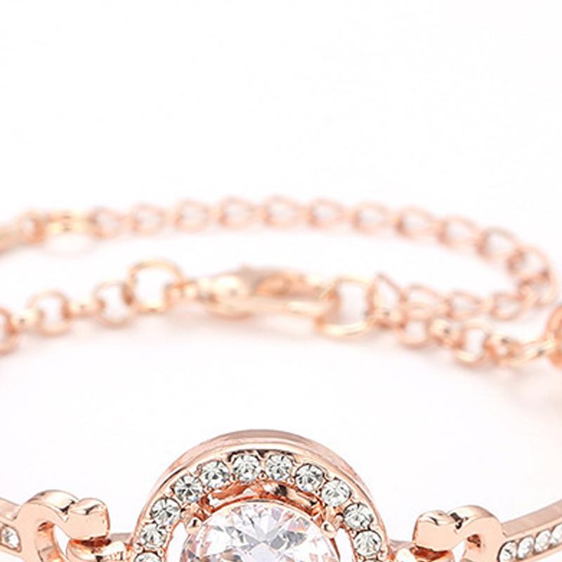 Women S Bracelet Korean Style Fashion Ladies Simple Temperament All Match Flashing Accessories Rose Gold