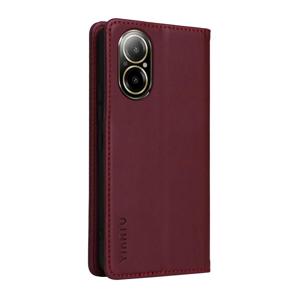 YIKATU YK-001 For Realme C67 4G Case Shockproof Leather Wallet Phone Cover
