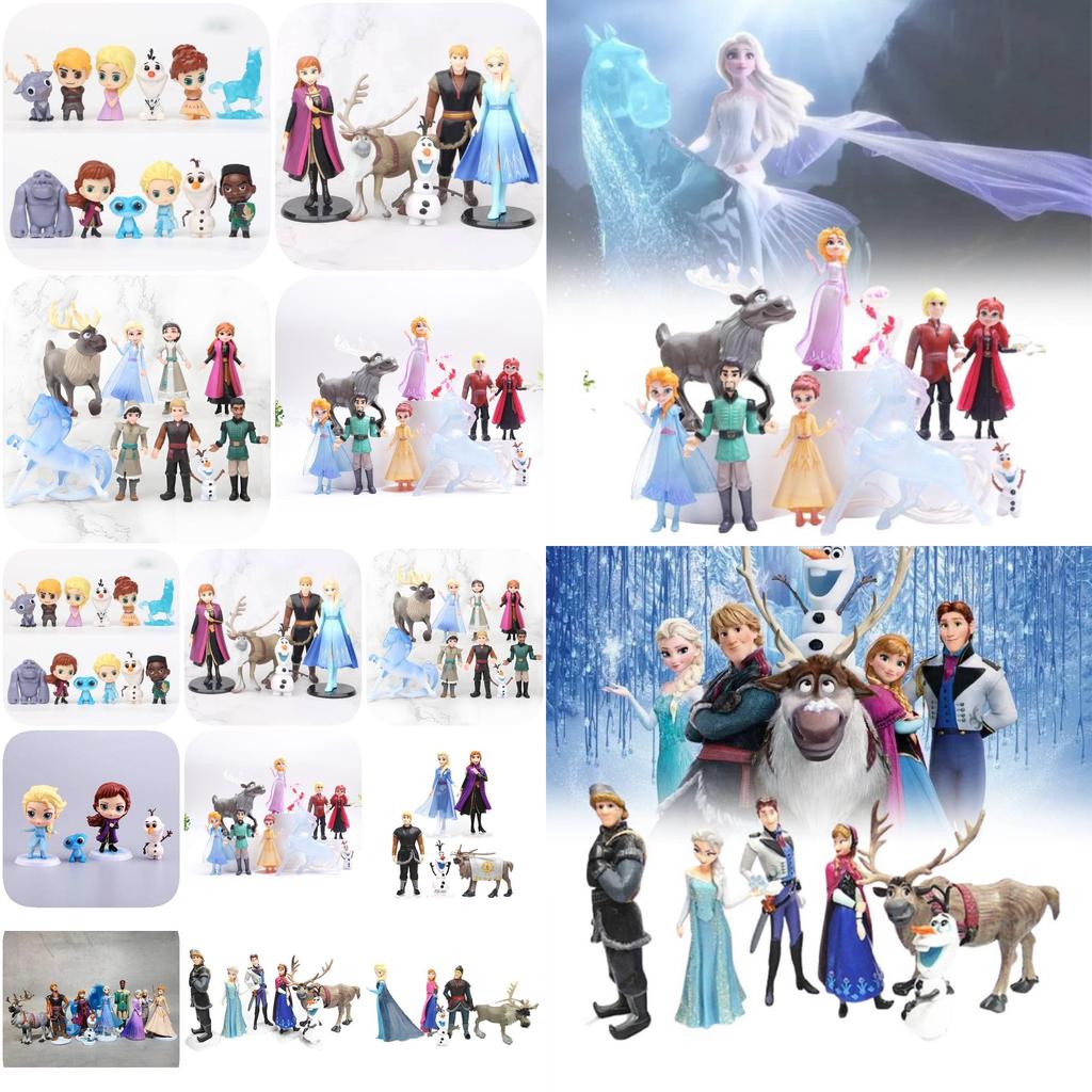 Bezauberndes Prinzessinnen-Puppenfiguren-Set mit 5 bis 10 bezaubernden Schneeköniginnen-Figuren für Kinder