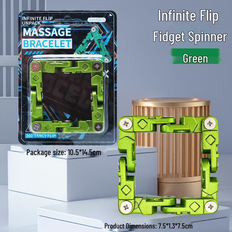 

Alloy Flip Bracelet: Creative Finger Massage & Decompression Toy for Kids Intelligence Development