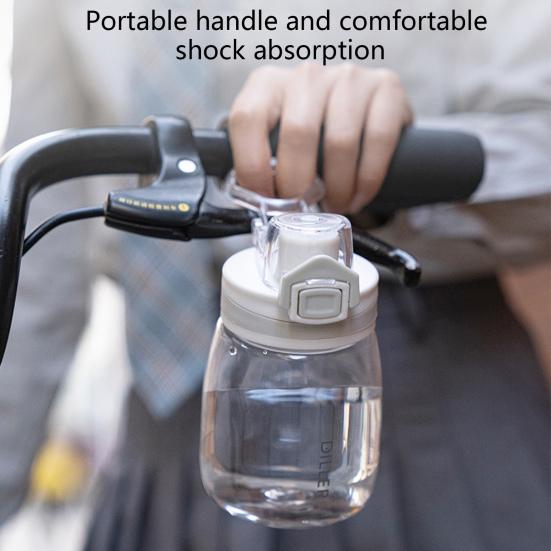 350ml/550ml DILLER Polycarbonate Space Cup Good Sealing Flip Lid Leakproof Sport Water Cup With Scale for Outdoor