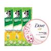 Hawley Tea Toothpaste & Dove Body Scrub Bundle