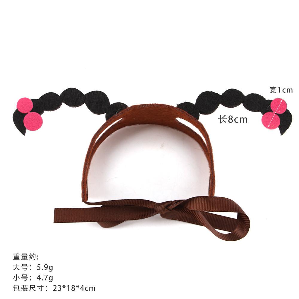Festive Halloween Pet Accessories With Charming Headbands In Heart And Braid Styles