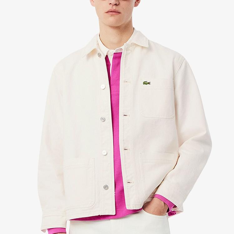 Lacoste Denim Jacket Men's Ecru CH2601-