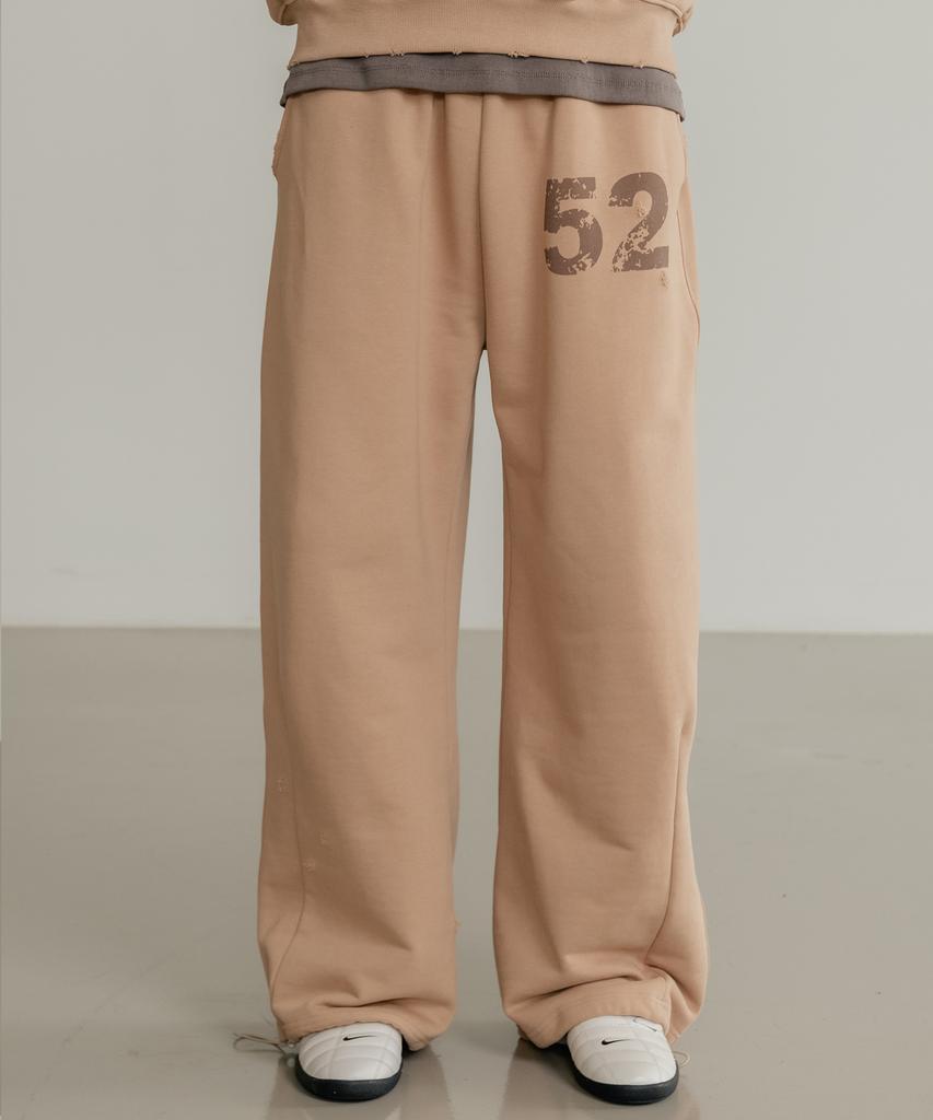 SSIN AND LEE (Unisex) Rusty Cotton Sweatpants Beige