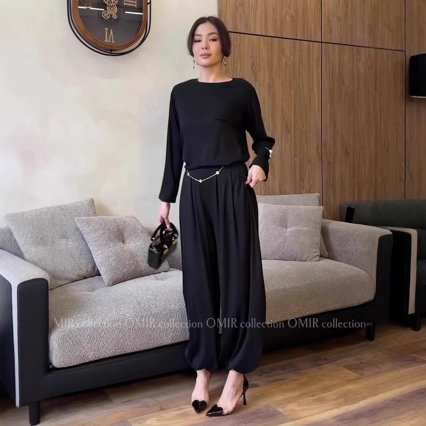 Women s Spring 2026 Solid Color Loose Wide-Leg Pants Set XL