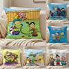 EEd Edd N Eddy Cushion Cover Silky Short Plush DoubleSided Printed Pillow Case for Sofa All Seasons Home Decor Gift