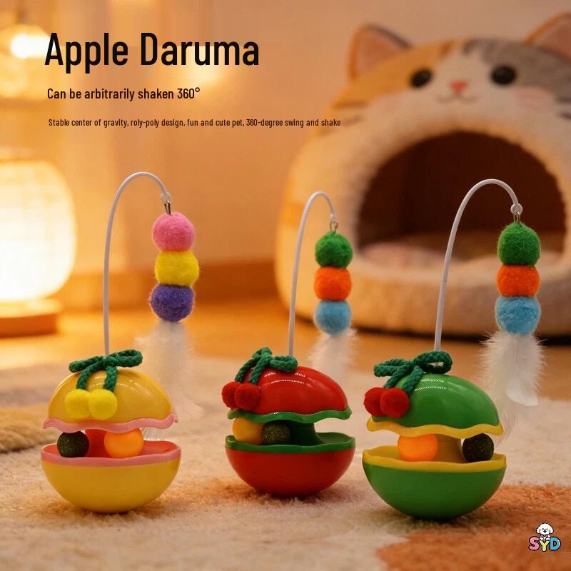 Electric Feather Catnip Tumbler Toy: Self-Entertainment and Boredom Relief for Cats