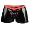 Mens Seductive Lingerie Artificial Leather Open  Crotch Bodysuit Underpants