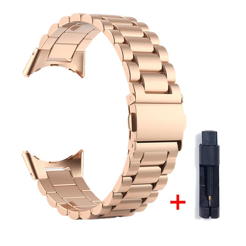Pixel Watch Stainless Steel Bands Bracelet For Google Pixel Watch Classic Metal Strap Replacement Band Watchband Accessories