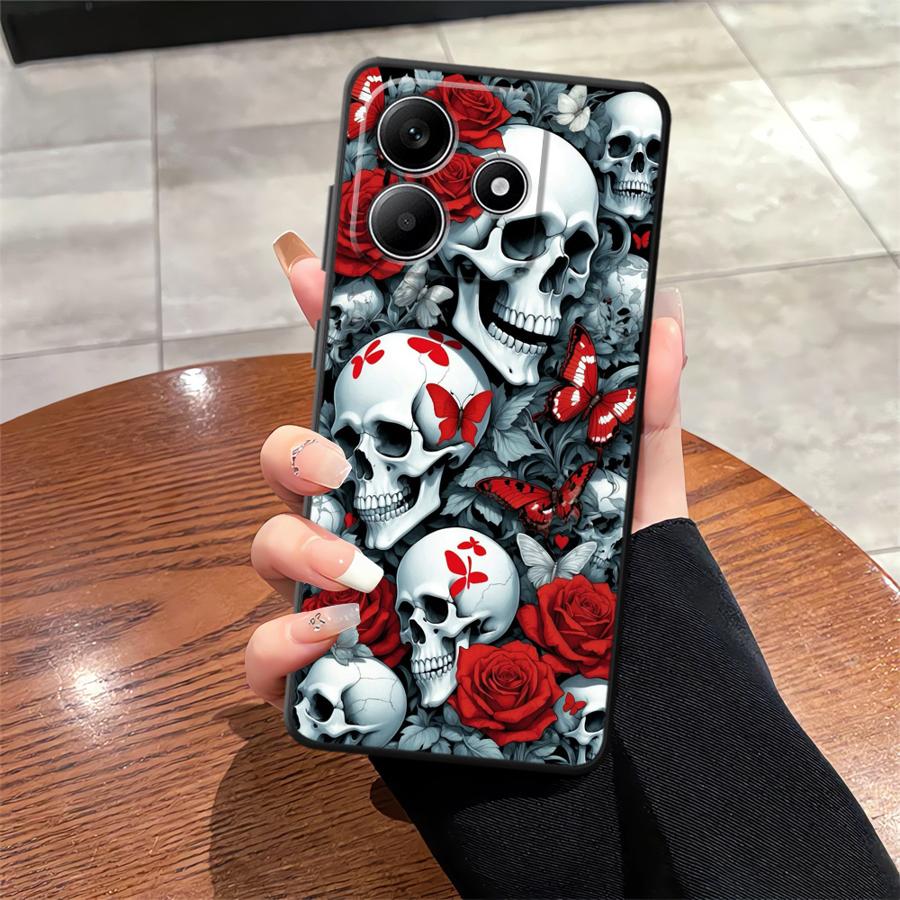 

Creative Innovation Skull Case for Xiaomi Redmi Note 11S 11 13 12 Pro Plus 10 9 8 Pro 9s 10S 12S Soft Back Phone Cover Redmi Note 11 Pro 5G