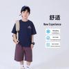 Boys' Summer Cotton Short-Sleeve & Shorts Set
