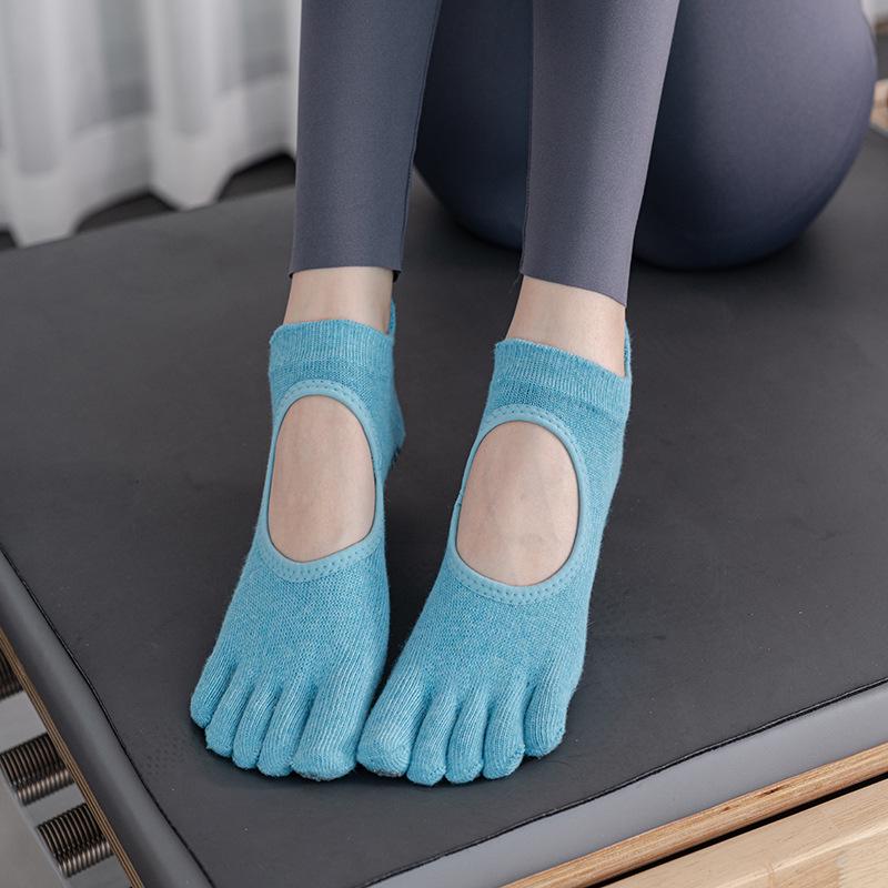 Șosete cu cinci degete ToeSox fără spate, antiderapante pentru yoga și pilates - Calitate pentru toate anotimpurile